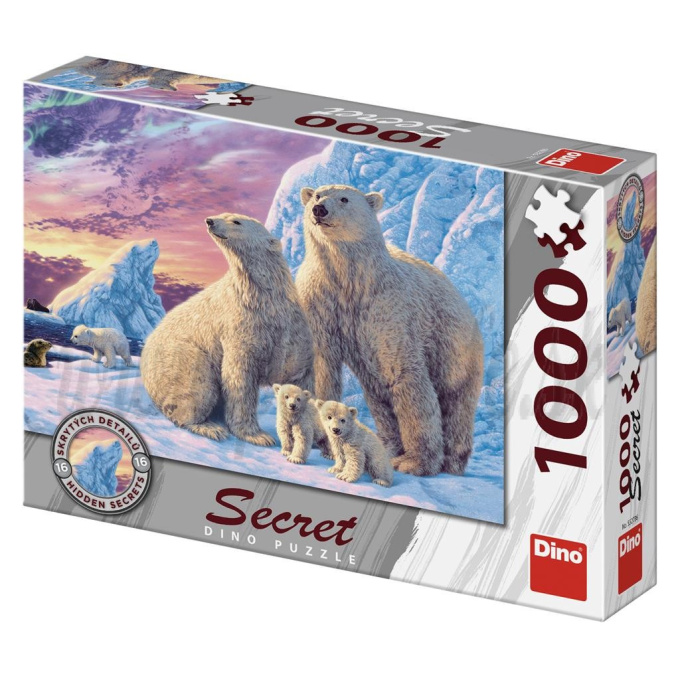 Puzzle 1000 - Rodinka ledních medvědů