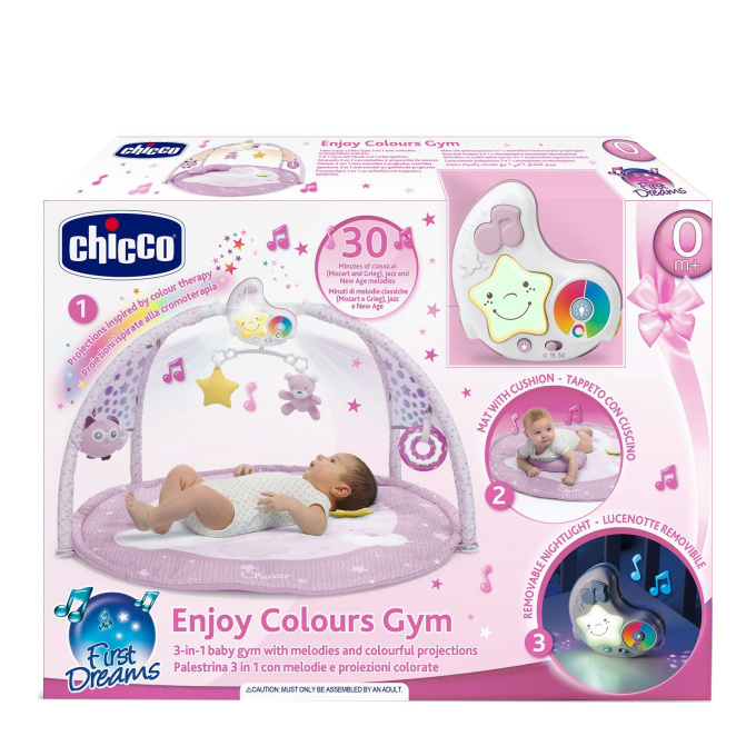 Chicco – Podložka s hrazdičkou růžová