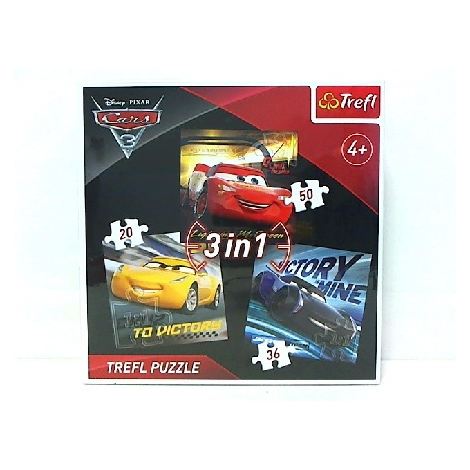 Cars 3 puzzle 3v1