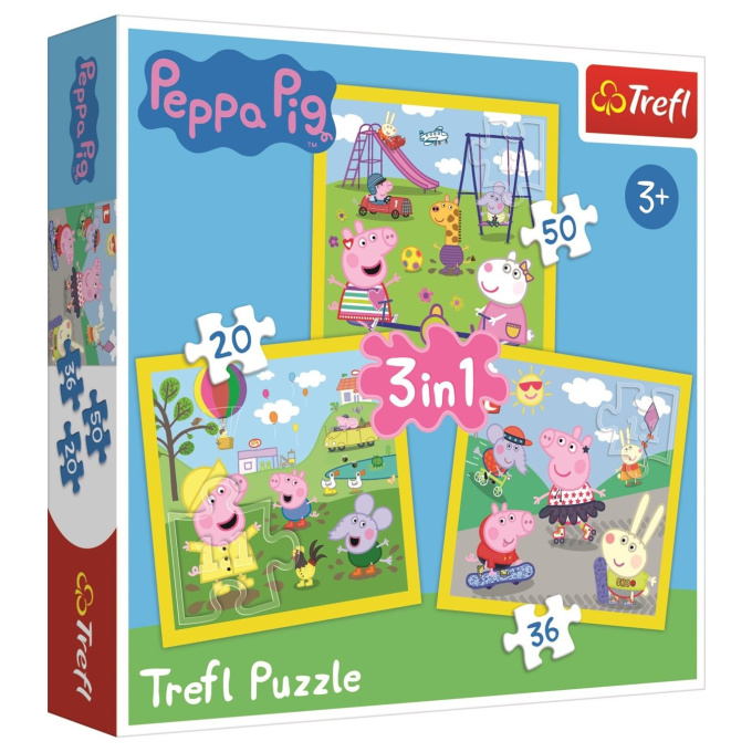 Puzzle 3v1 – Peppa Pig