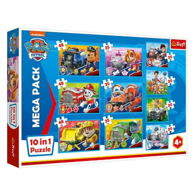 Puzzle 10v1 Paw Patrol mega pack