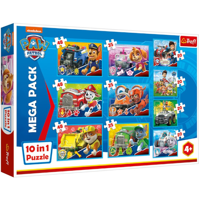 Puzzle 10 v 1 – Paw Patrol