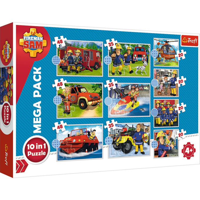 Mega puzzle 10 v 1 Požárník Sam