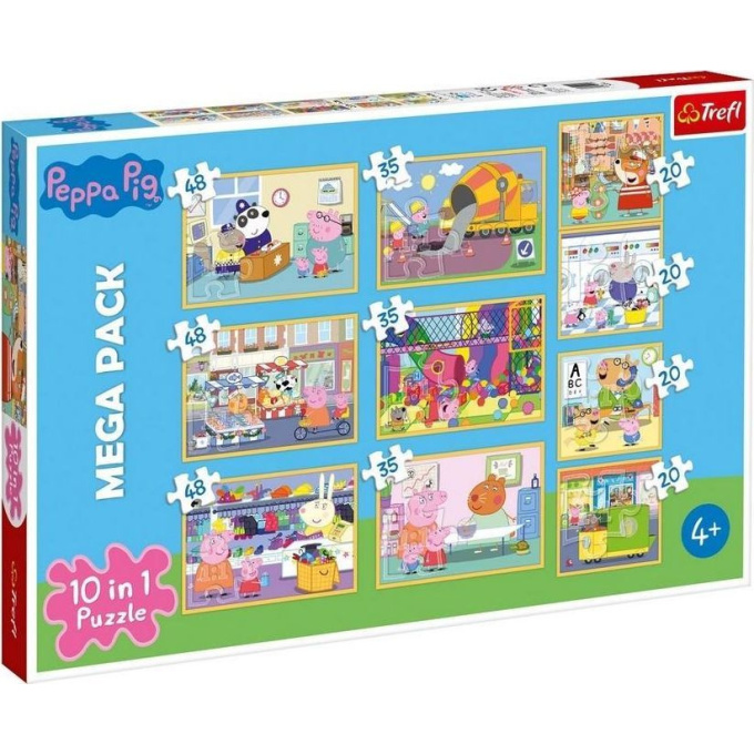 Puzzle 10v1 – Peppa Pig