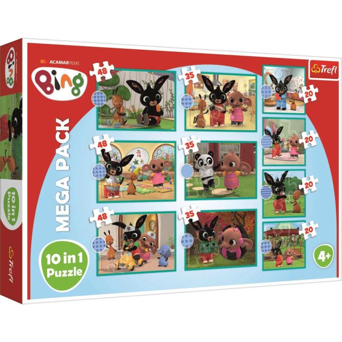 Mega puzzle 10 v 1 Bing a přátelé