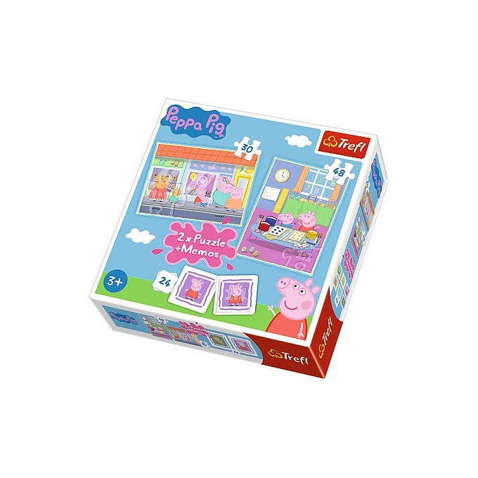 Puzzle 2 v 1 - Peppa Pig