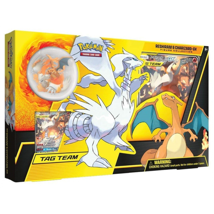 Pokémon TCG – Reshiram & Charizard-GX karty a figurka