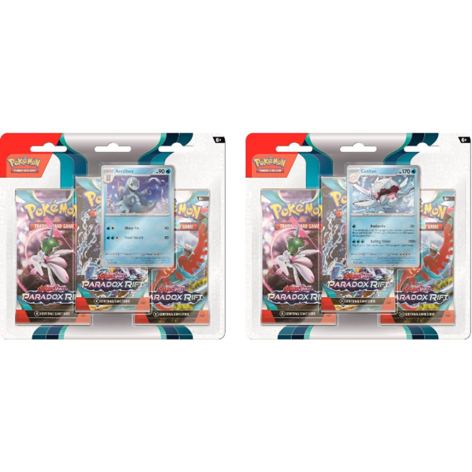 Pokémon TCG: SV04 Paradox Rift - 3-Pack Blister Arctibax