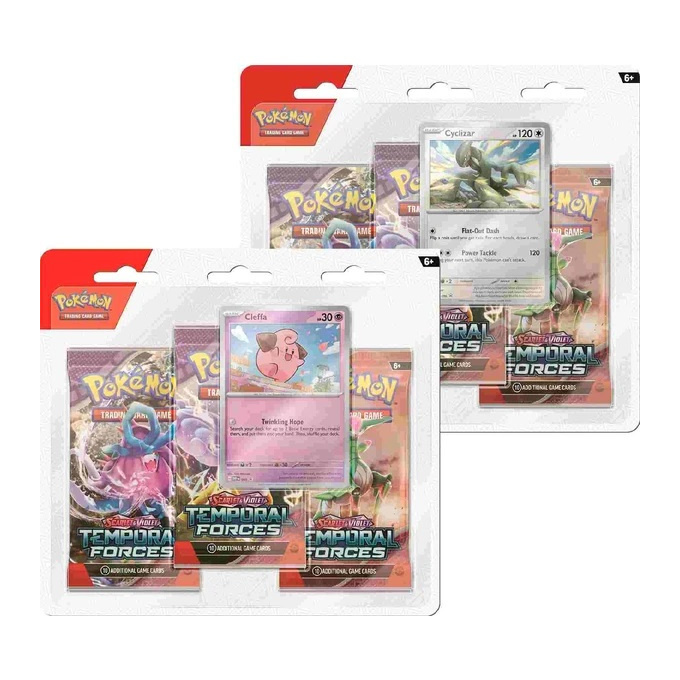 Pokémon TCG: Scarlet & Violet Temporal Forces - 3 Blister Booster
