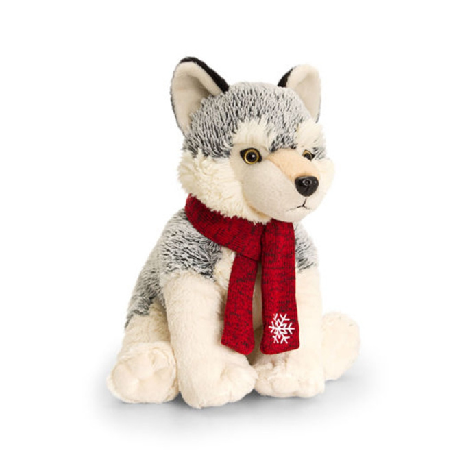 Plyšový pejsek husky se šálou