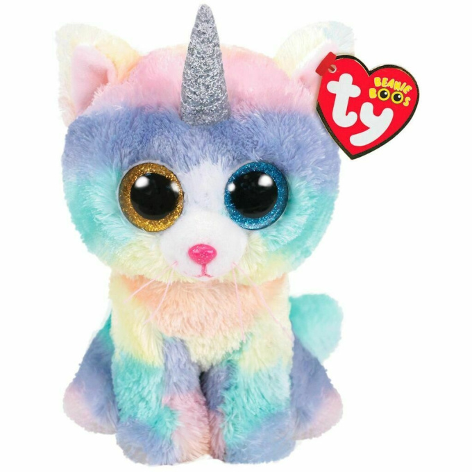 TY Beanie Boos - Plyšová kočka jednorožec 24 cm