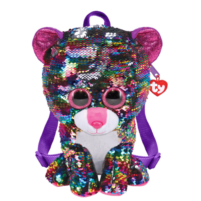 TY Fashion - Plyšový batoh Leopard