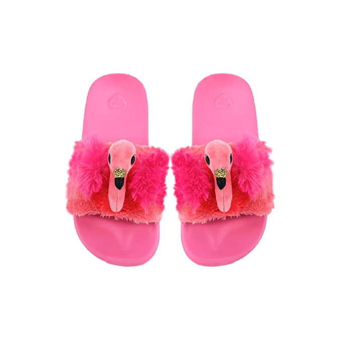TY Fashion Plážová obuv – Plameňák M