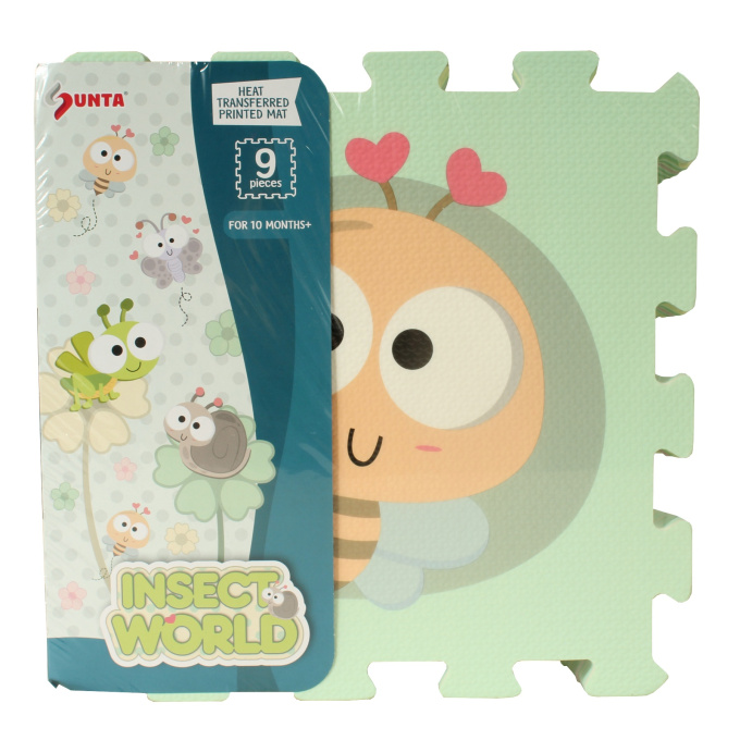 Pěnové Puzzle 9 ks – Hmyz