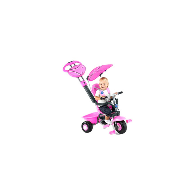 TŘÍKOLKA SMART-TRIKE 3 V 1 - SPORT- RŮŽOVÁ