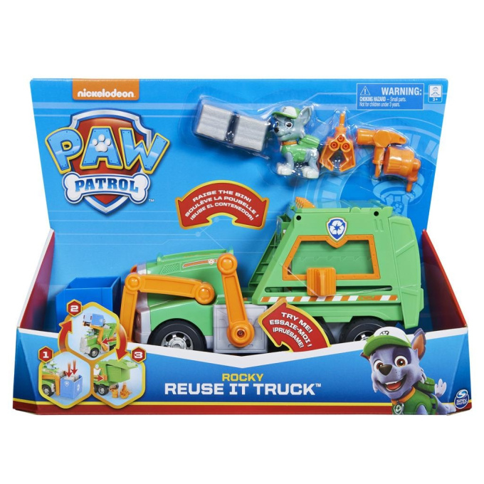 Paw Patrol – Rocky s recyklačním autem