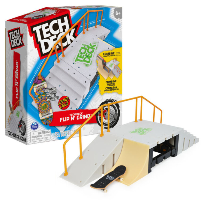 Tech Deck – Rampa Flip N‘ Grind Santa Cruz