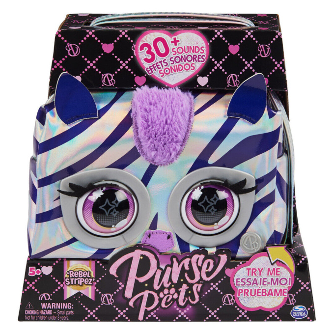 Purse Pets- Kabelka Rebel Stripez