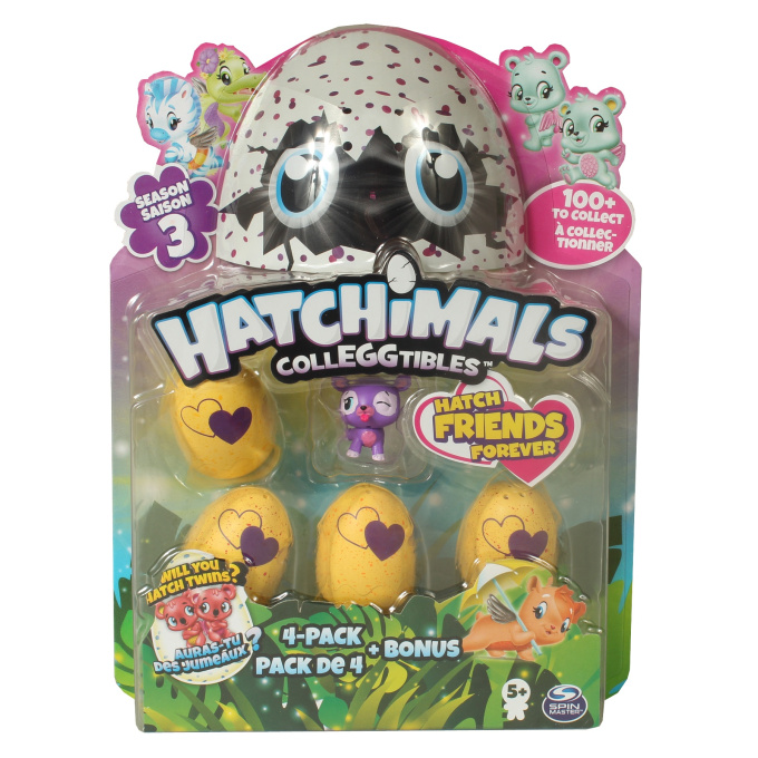 Hatchimals zvířátka ve vajíčku čtyřbalení