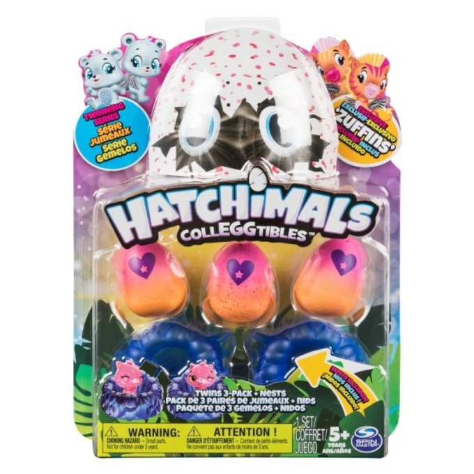 Hatchimals zvířátka ve vajíčku trojbalení