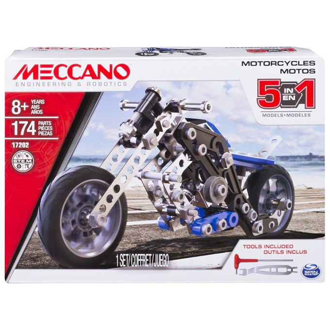 Meccano motorka - 5 variant