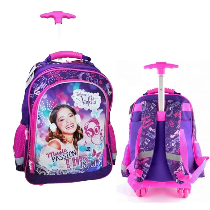 Školní batoh Violetta na kolečkách