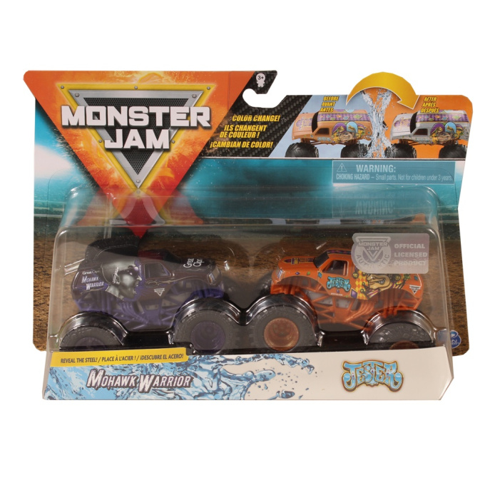 Monster Jam – Terénní auta 2 ks Mohawk Warrior & Jester