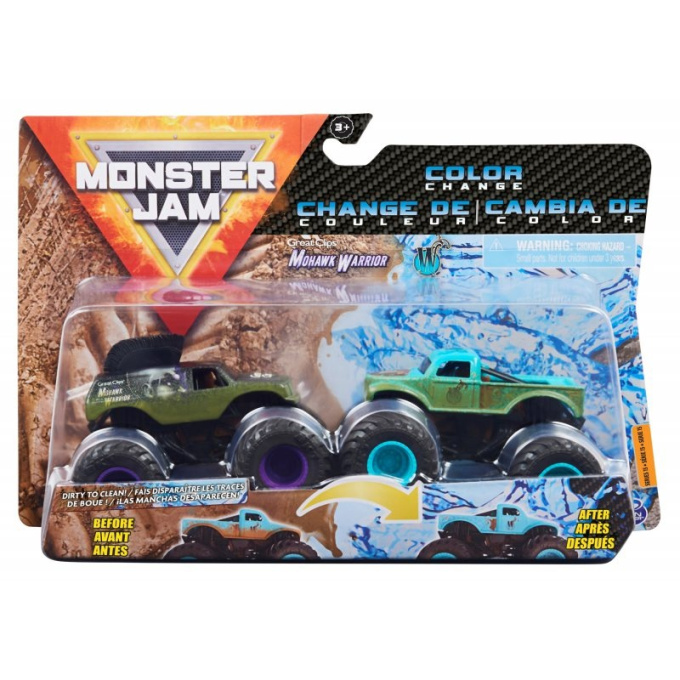 Monster Jam – Terénní auta 2 ks Mohawk Warrior & W