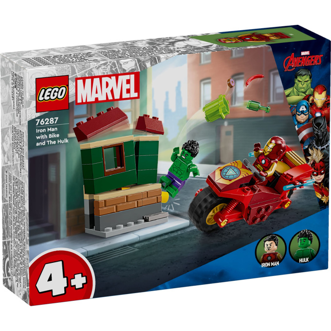 76287 Lego Marvel – Iron Man s motorkou a Hulk