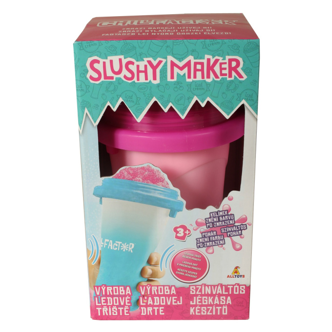 Růžový Slushy Maker - Výroba ledové tříště