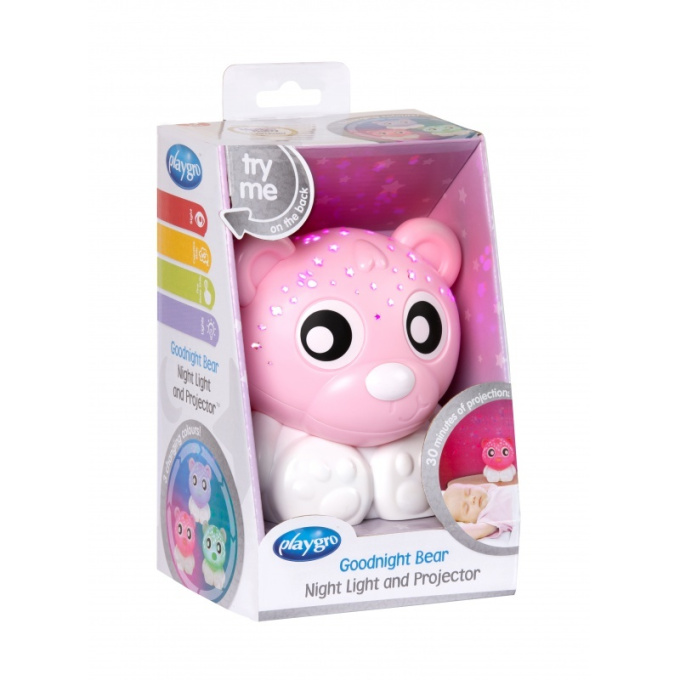 Playgro – Růžový svítící medvídek