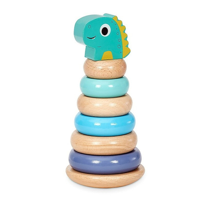 Dřevěná 3D věž Dinosaurus
