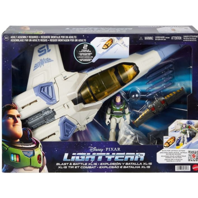Disney Pixar – Vesmírna loď XL 15 a Buzz Lightyear s jackpackem