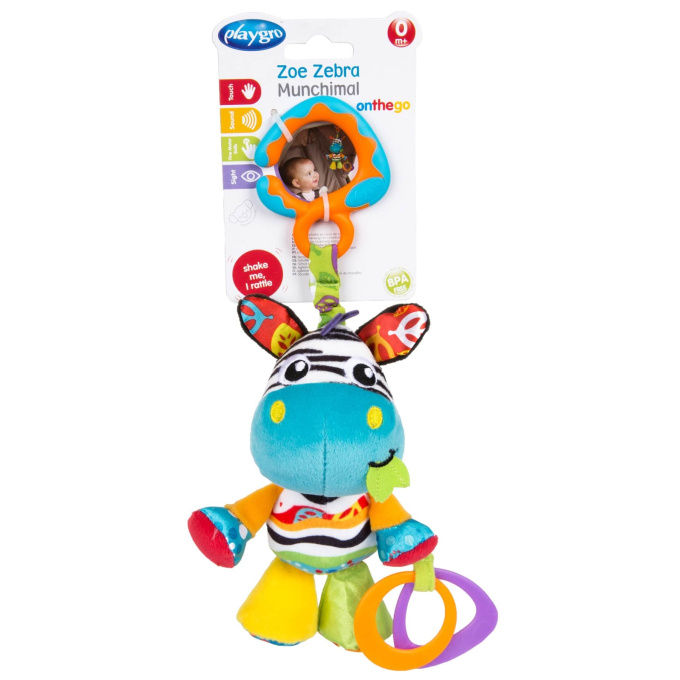 Playgro - Závěsná zebra s kousátky