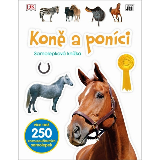 Kniha se samolepkami - Koně a poníci