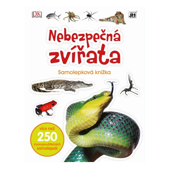 Kniha se samolepkami - Nebezpečná zvířata