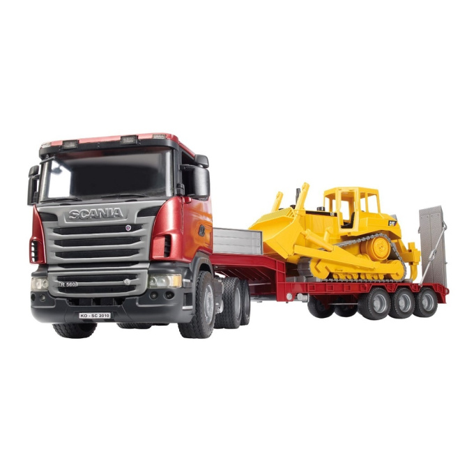 Tahač Scania a Buldozer