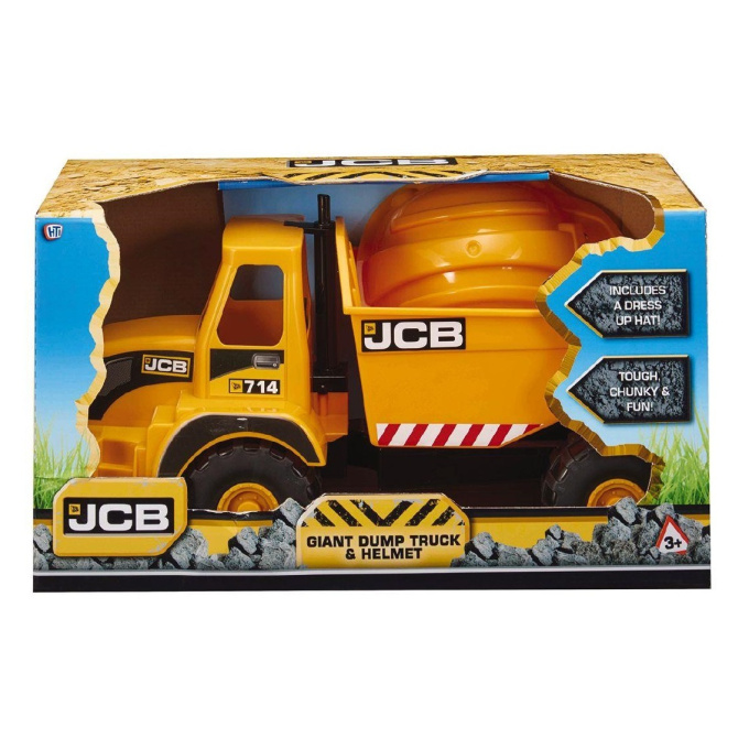 Vyklápěč JCB s přilbou