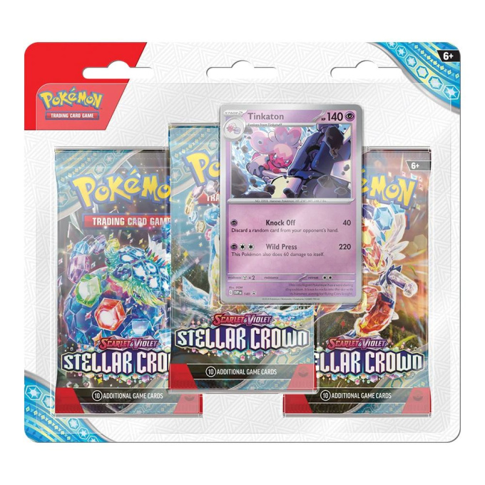 Pokémon TCG: Sv07 Stellar Crown 3 Blister Booster