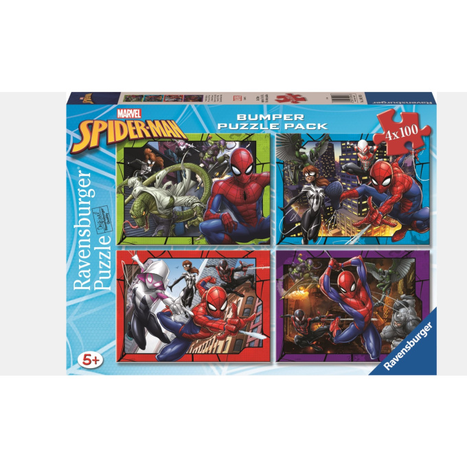Puzzle 4x100 – Marvel Spiderman