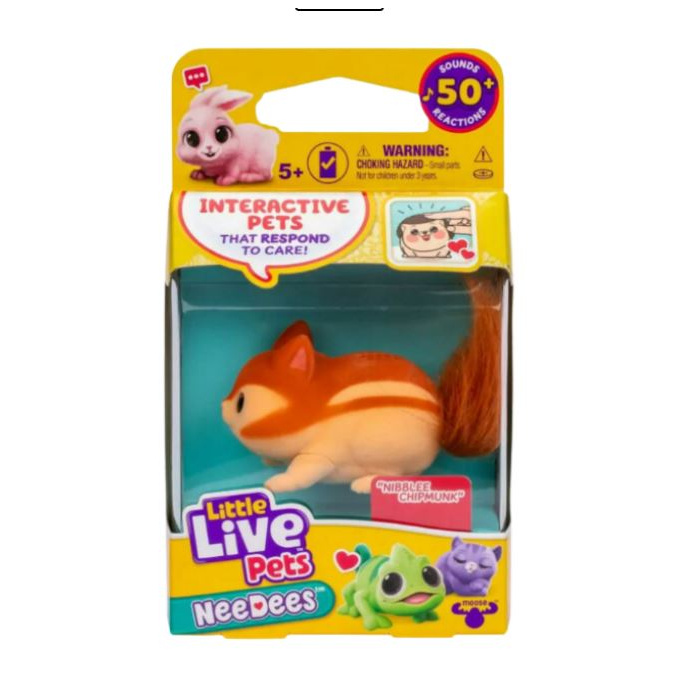 Little Live Pets – Interaktivní zvířátko Nibblee Chipmunk