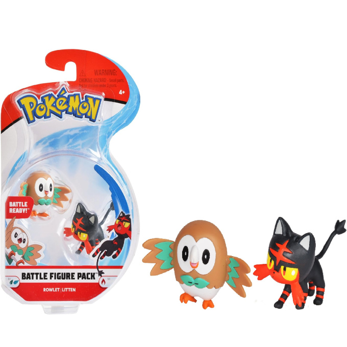 Pokémon – Figurka Rowlet/Litten