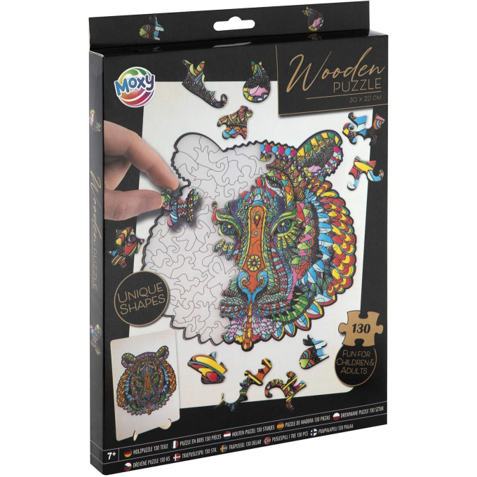 Dřevěné puzzle Tigr