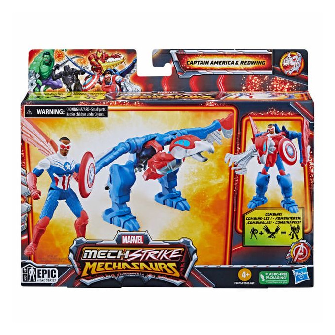 Marvel Mechasaurus – Captain America a Redwing