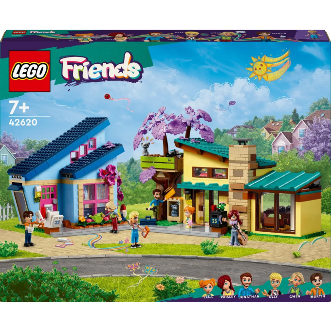 42620 Lego Friends – Rodinné domy Ollyho a Paisley