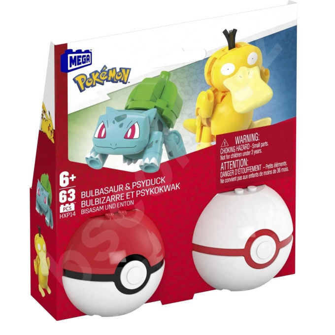 Mega Construx - Pokémon Pokeball Bulbasaur & Psyduck