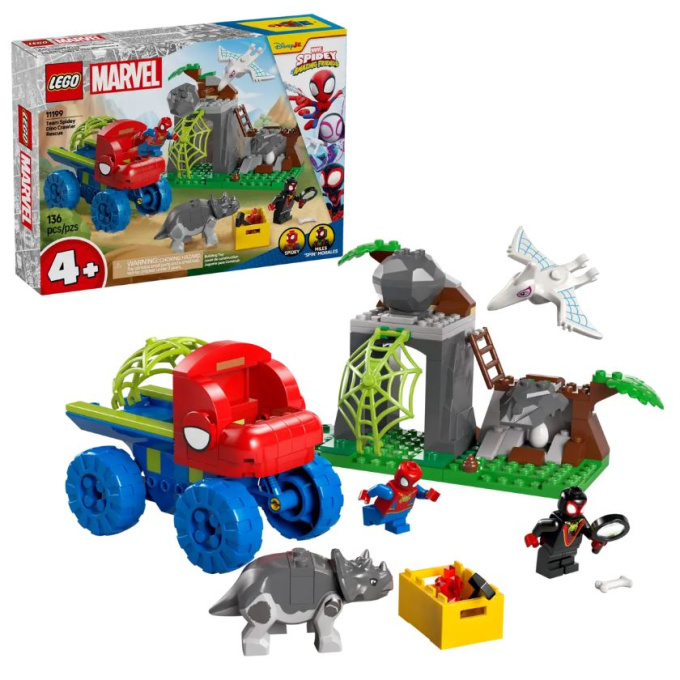 11199 Lego Marvel – Spideyho tým a záchrana dinosaurů s truckem