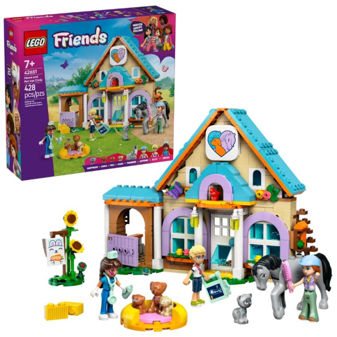 42651 Lego Friends – Veterinární klinika pro koně a domácí mazlíčky