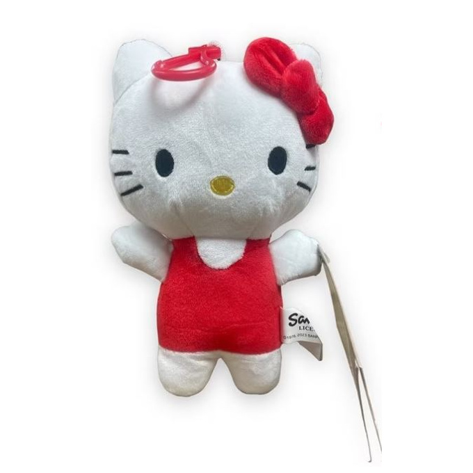 Hello Kitty - Plyšová postavička 17 cm Červený Přívěsek