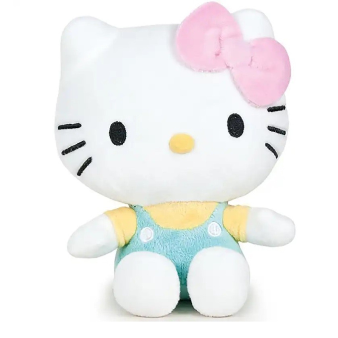 Hello Kitty - Plyšová postavička 17 cm Tyrkysová